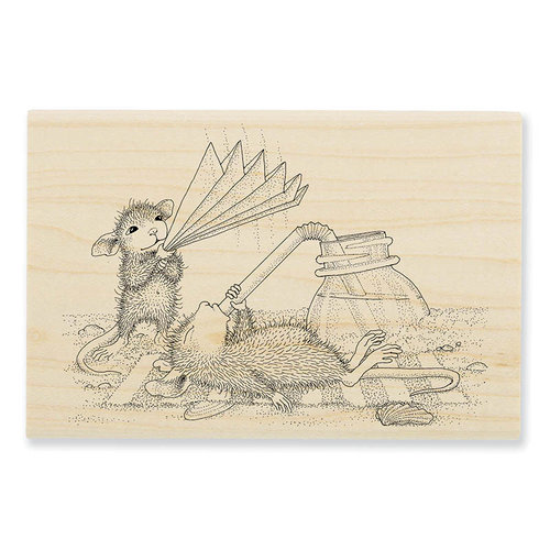 Stampendous - House Mouse Designs - Wood Mounted Stamps - Keeping Cool