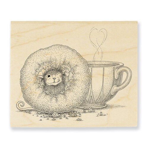 Stampendous - House Mouse Designs - Wood Mounted Stamps - Donut Day
