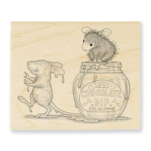 Stampendous - House Mouse Designs - Wood Mounted Stamps - Chocolate Dip