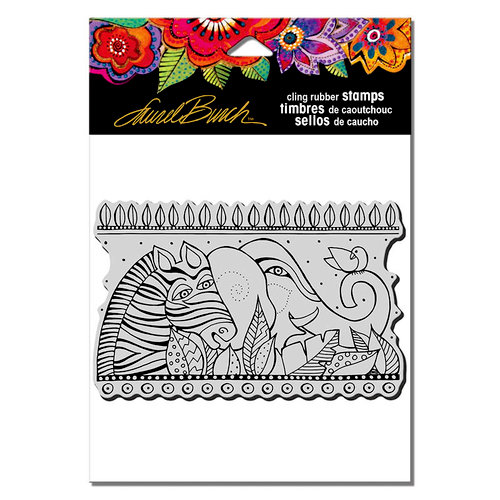 Stampendous - Cling Mounted Rubber Stamps - Rainbow Satari