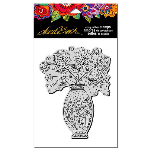 Stampendous - Cling Mounted Rubber Stamps - Floral Vase
