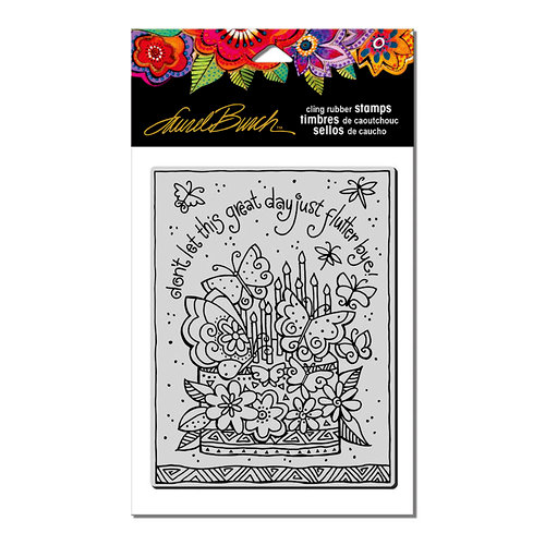 Stampendous - Cling Mounted Rubber Stamps - Flutterbye Cake