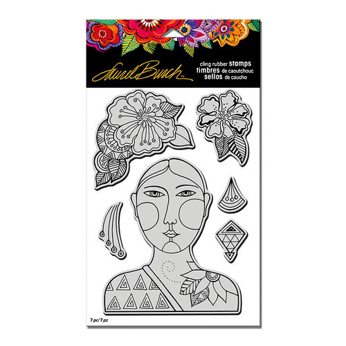 Stampendous - Cling Mounted Rubber Stamps - Blossoming Woman