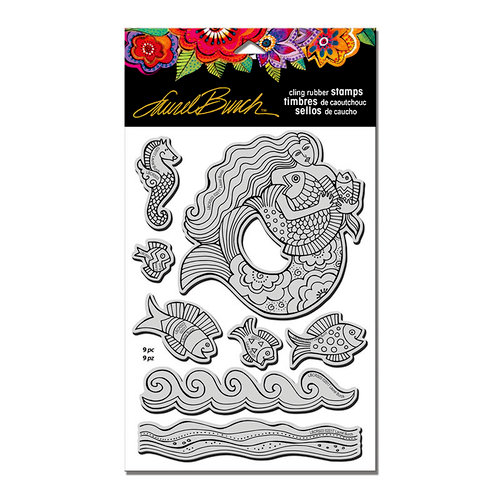 Stampendous - Cling Mounted Rubber Stamps - Mermaid Fish