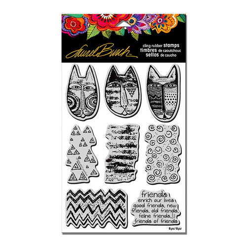 Stampendous - Cling Mounted Rubber Stamps - Tribal Cats