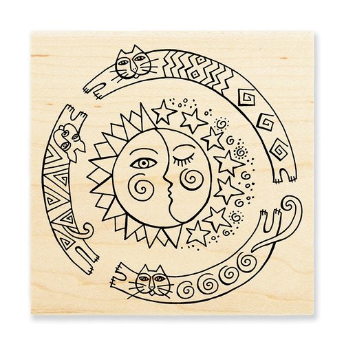Stampendous - Wood Mounted Stamps - Sun Chase
