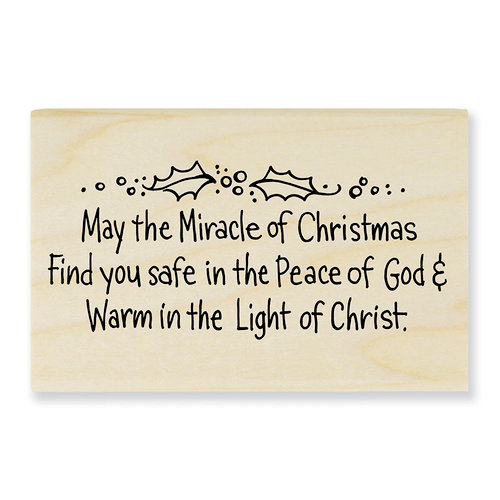 Stampendous - Christmas - Wood Mounted Stamps - May the Miracle