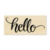 Stampendous - Wood Mounted Stamps - Big Brush Hello