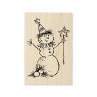 Stampendous - Christmas - Wood Mounted Stamps - Magical Snowman