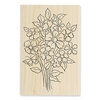 Stampendous - Wood Mounted Stamps - Bouquet Blooms