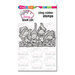 Stampendous - Pink Your Life - Cling Mounted Rubber Stamps - Whisper Wall