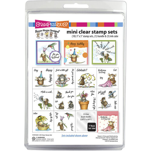 Stampendous - Clear Acrylic Stamps - House Mouse Mini Clear Stamp Set