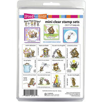 Stampendous - Clear Photopolymer Stamps - Mini House Mouse Designs - Spring