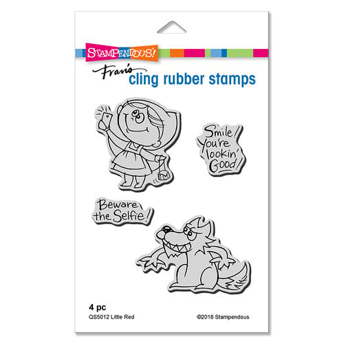 Stampendous - Cling Mounted Rubber Stamps - Little Red