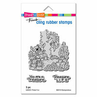 Stampendous - Cling Mounted Rubber Stamps - Pirate Fun