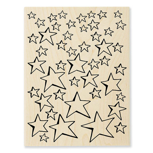 Stampendous - Wood Mounted Stamps - Oh My Stars