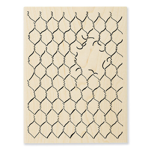 Stampendous - Wood Mounted Stamps - Chicken Wire
