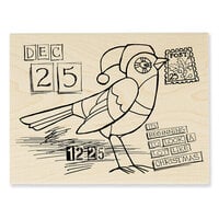 Stampendous - Christmas - Wood Mounted Stamps - Dec 25 Bird
