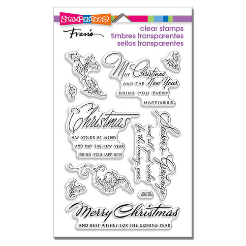 Stampendous - Clear Photopolymer Stamps - Christmas Wishes