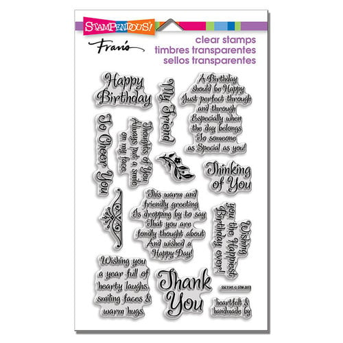 Stampendous - Clear Photopolymer Stamps - Friendly Phrases