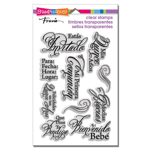 Stampendous - Clear Acrylic Stamps - Spanish Invite