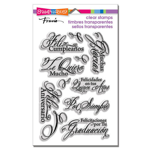 Stampendous - Clear Acrylic Stamps - Spanish Greetings