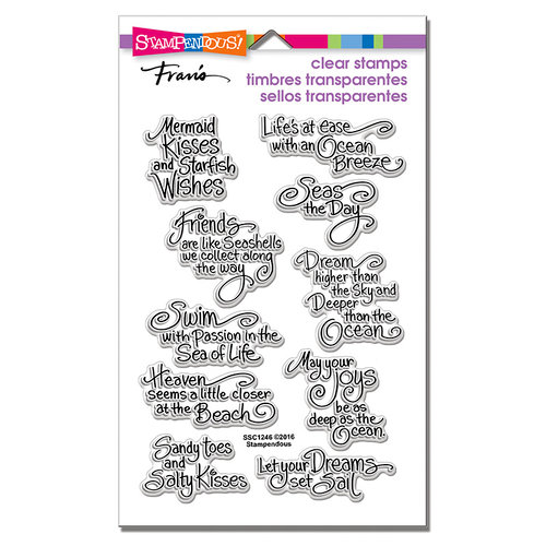 Stampendous - Clear Photopolymer Stamps - Ocean Wisdom