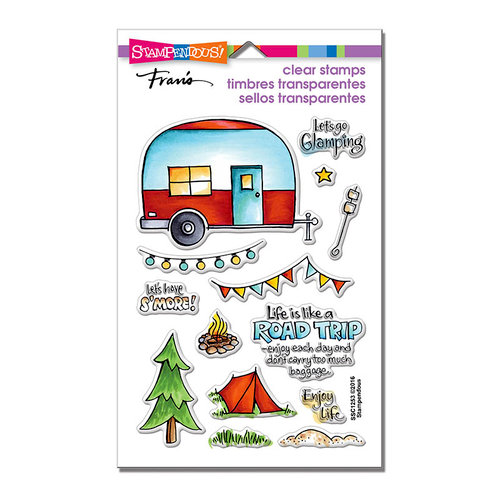 Stampendous - Clear Acrylic Stamps - Campground