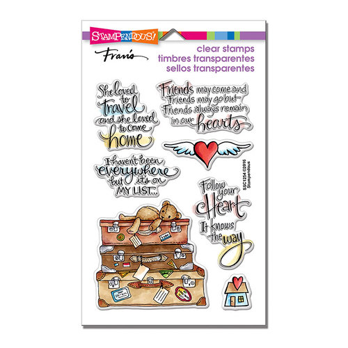 Stampendous - Clear Acrylic Stamps - Travel Home