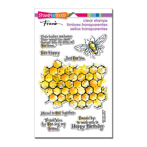 Stampendous - Clear Photopolymer Stamps - Honeycomb Wishes