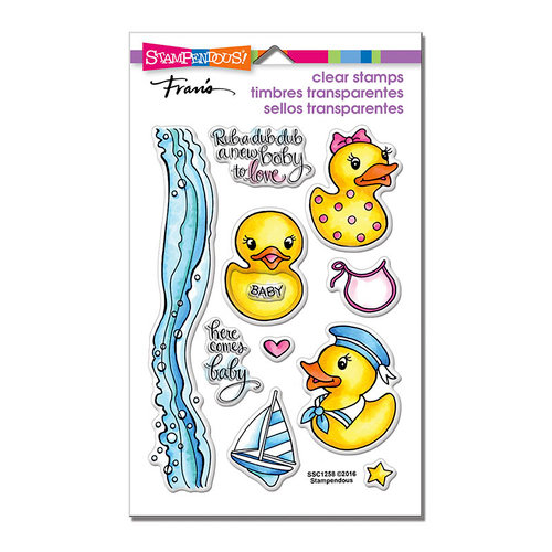 Stampendous - Clear Acrylic Stamps - Rubber Duckies