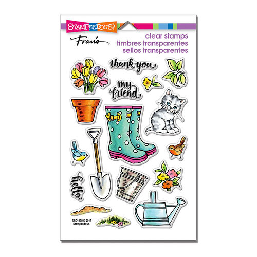 Stampendous - Clear Acrylic Stamps - Garden Boots