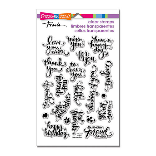 Stampendous - Clear Acrylic Stamps - Brushed Wishes