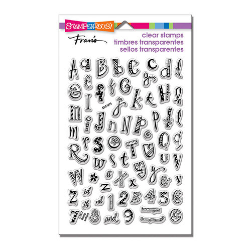 Stampendous - Clear Acrylic Stamps - Funky Alphabet