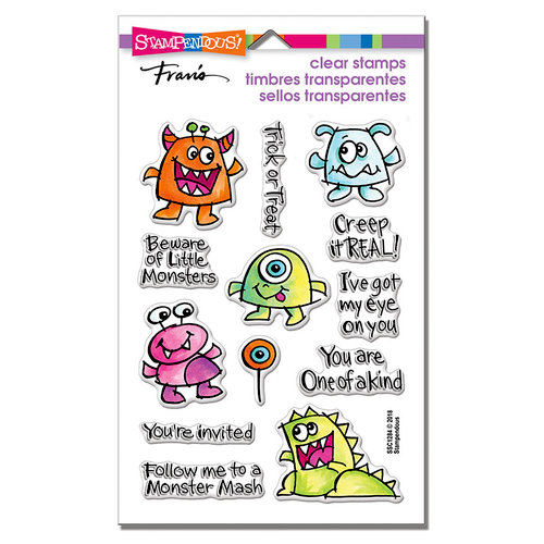 Stampendous - Halloween - Clear Photopolymer Stamps - Little Monsters