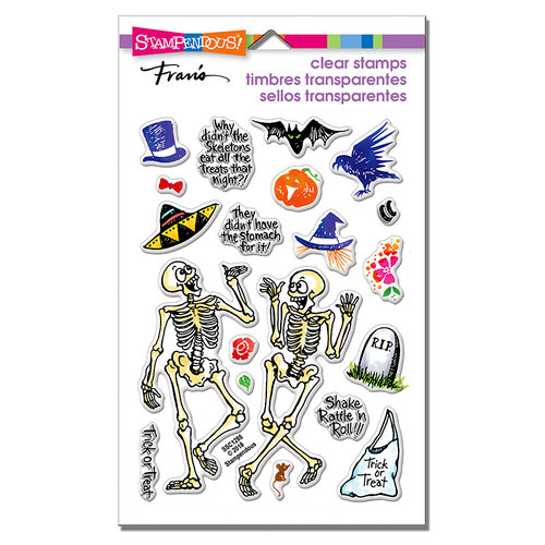 Stampendous - Halloween - Clear Photopolymer Stamps - Skeleton Humor