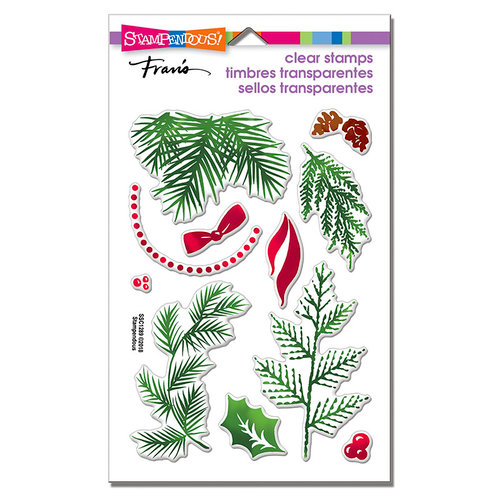 Stampendous - Christmas - Clear Photopolymer Stamps - Christmas Greenery