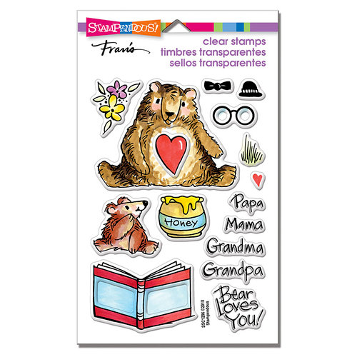 Stampendous - Clear Photopolymer Stamps - Honey Bears