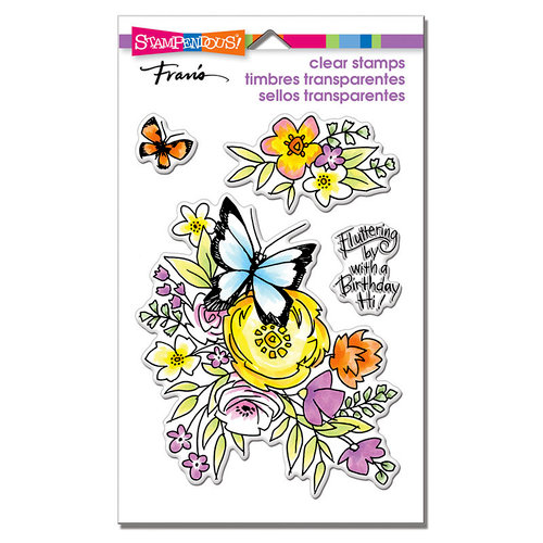 Stampendous - Clear Photopolymer Stamps - Flutters and Flowers