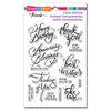 Stampendous - Clear Photopolymer Stamps - Brushed Messages