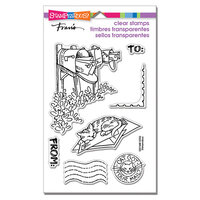 Stampendous - Clear Photopolymer Stamps - Mailbox Country