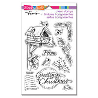 Stampendous - Christmas - Clear Photopolymer Stamps - Mailbox Birdies