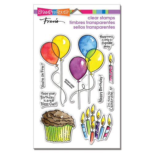 Stampendous - Clear Photopolymer Stamps - Balloons And More