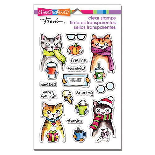Stampendous - Clear Photopolymer Stamps - Thankful Kitty