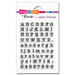 Stampendous - Clear Photopolymer Stamps - Small Typewriter Alphabet