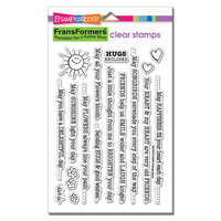 Stampendous - FransFormers Collection - Clear Photopolymer Stamps - Sun Lines