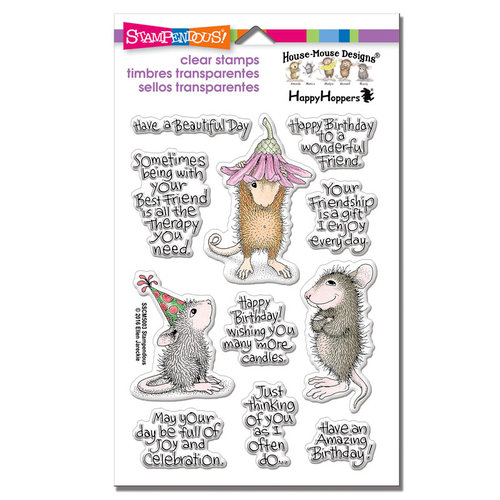 Stampendous - House Mouse Designs - Clear Photopolymer Stamps - Friend Wishes