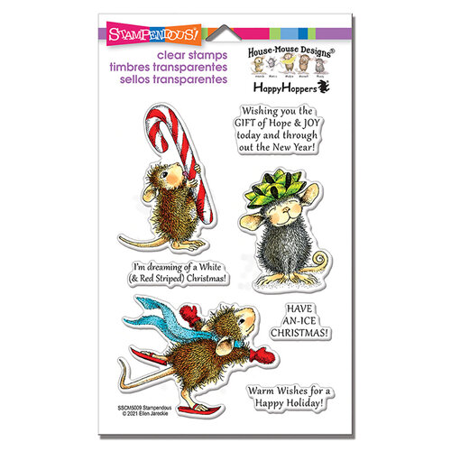 Stampendous - House Mouse Designs - Christmas - Clear Photopolymer Stamps - Holiday Happy