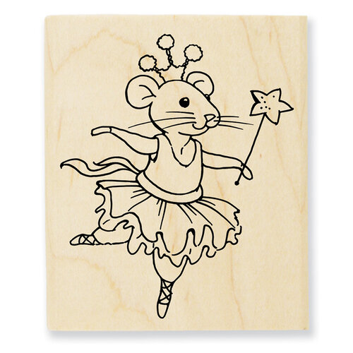 Stampendous - Wood Mounted Stamps - Clara Mouse