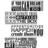 Stampers Anonymous - Tim Holtz - Cling Mounted Rubber Stamp Set - Motivation 1